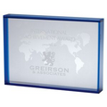 Crystal Rectangular World Map Award